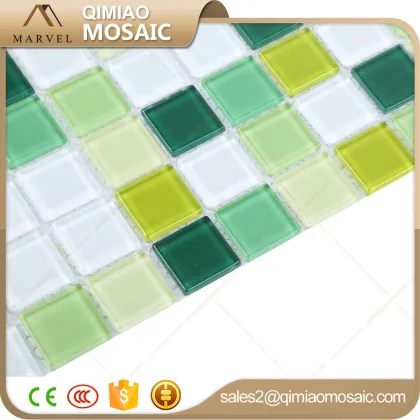 Special Building Materials Wall Deco Greens Glass Mosaic Bathroom Tiles
