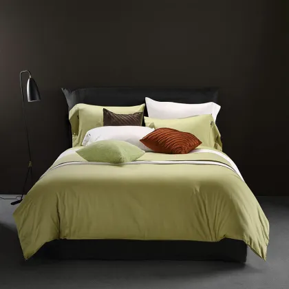 Agate Green 100% Egyptian Cotton Modern Style Quilt Cover