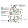 FRP Open Type Counter Flow Flow Water Tower