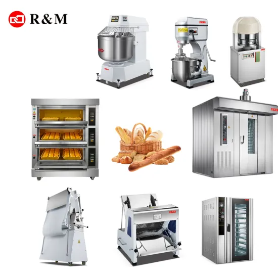 Commercial Bakery Equipment: Refrigerated Countertop Display & Stainless Steel Dough Kneading Machine