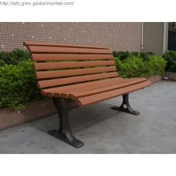 Outdoor Public Seat, HDPE Plastic Chair, HDPE Woodlike Chair