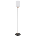 Modern Matte Black Wood Floor Lamp