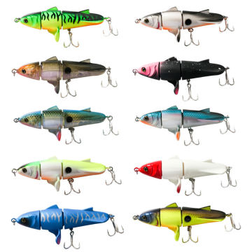 High-Quality Multi-Jointed Swim Bait 11CM 24G Propeller Floating Lure