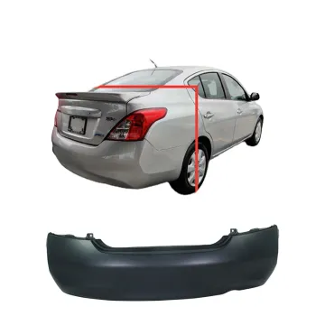 Tankula Auto Body Parts - ABS Plastic Rear Bumper Cover for Nissan Versa/Sunny 2011-2013