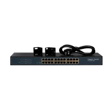 24 port CCTV hálózati Ethernet kapcsoló Gigabit