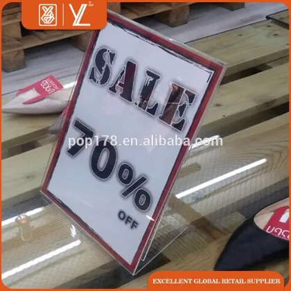 Acrylic Desk Name Card Stand