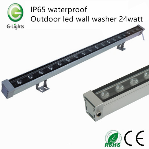 IP65 impermeable al aire libre led arandela de pared 24watt