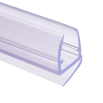 Frameless Shower Door Sweep and Bottom Seal for 6-8mm Clear Glass Shower Doors
