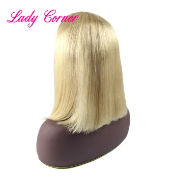 Factory price 1b 613 full lace wig human hair double drawn 613 bob wig