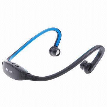 Sports MP3 Player/2GB Wrap-around Wireless Headphones