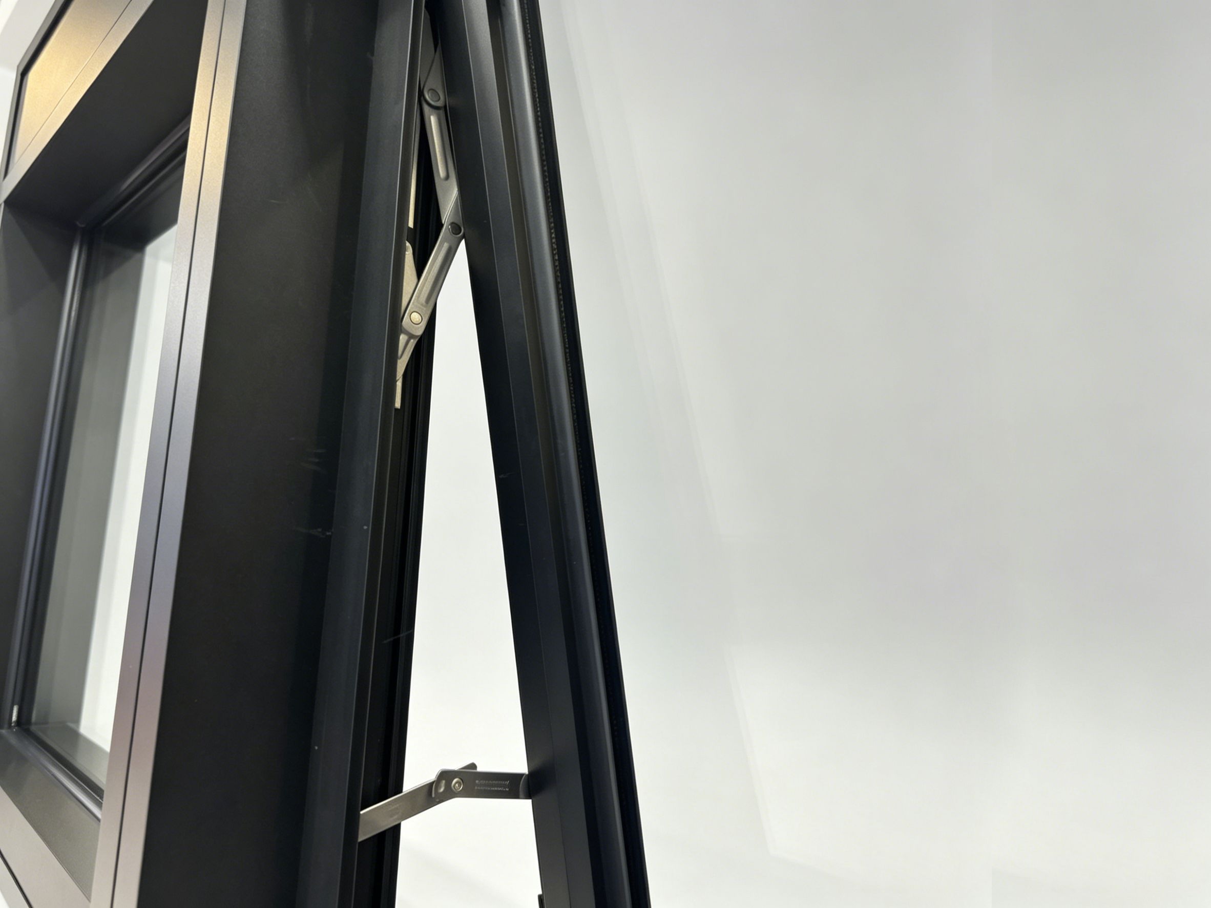Detailed image of top-hung windows