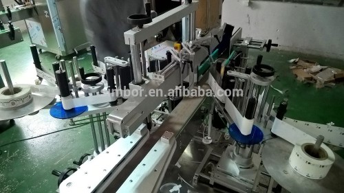 automatic bottle three sides label sticker machine