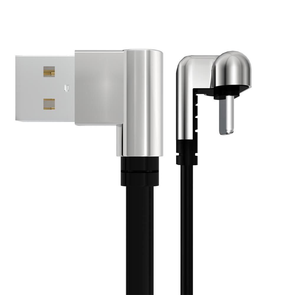 Double coude USB Type-C Câble de chargement