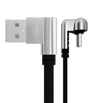 สายคู่ชาร์จ USB Type-C สองข้อ Elbow