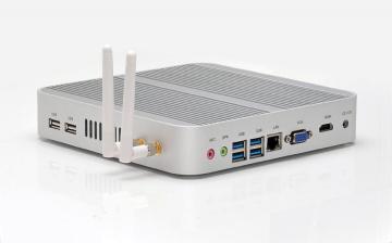 2G Ram 8G mSata SSD Linux Mini PC Windows, Intel Core i5, 6USB,HDMI,VGA,RJ-45,Intel i5 core 4200U, Silver Aluminum