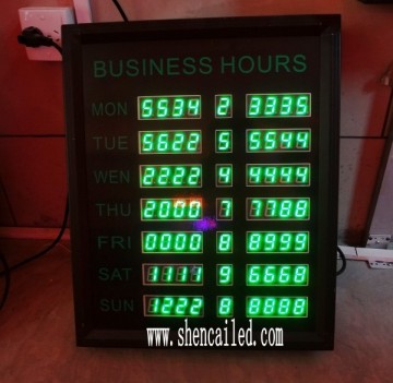 guangzhou 1 inch led digital currency board