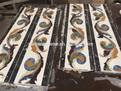 waterjet marble border designs