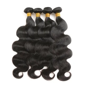 ruimei raw indian raw indian temple hand tied human hair extension weave bundle with closure vendors