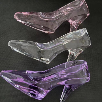 Chaussures en cristal pour décoration de maison et cadeaux d'anniversaire
