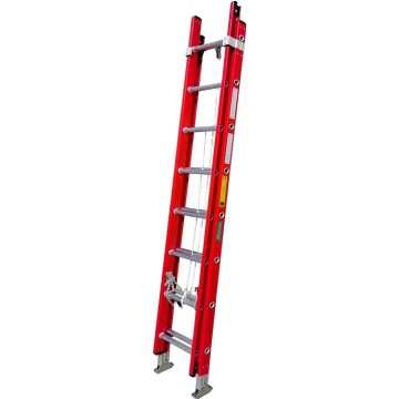 Safety Folding Heavy Duty 23 Ft Telescoping Ladder with Detachable Roof Hooks