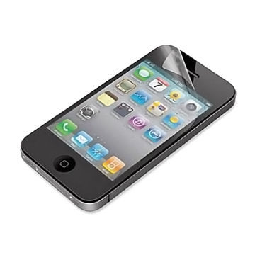Anti-glare Screen Protector for iPhone 4, with Silicone Adhesive Coating, Made of PET