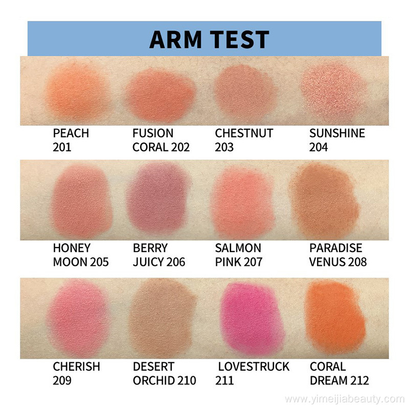 high quality makeup private label blush palette