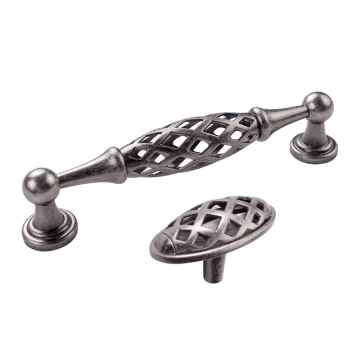 Cage à oiseaux - 3 3/4" Centres Poignée en nickel