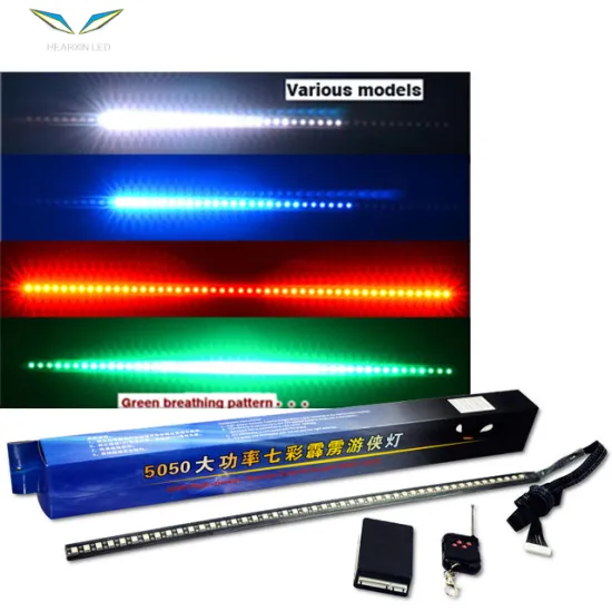 22 Inch 5050 48 LED Bulbs RGB Strobe Flash Light Strip for Car with Remote