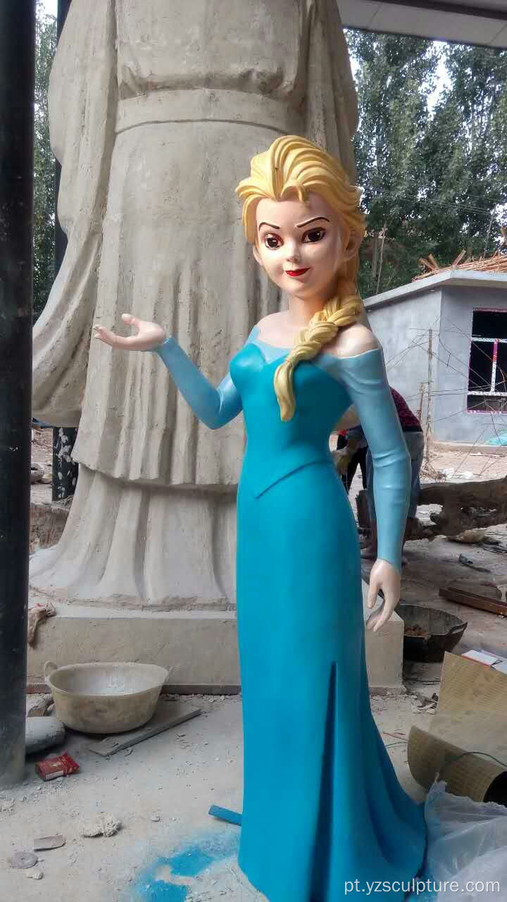 Outdoor Fiberglass Elsa Escultura À Venda