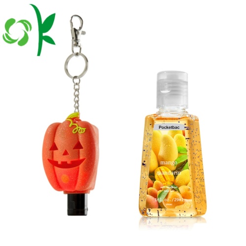 Custodia in silicone per il viaggio disinfettante per le mani in silicone serie Halloween