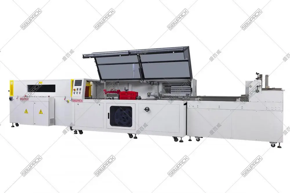 All-Servo Continuous Motion Side Sealer dengan Infeed/Outfeed