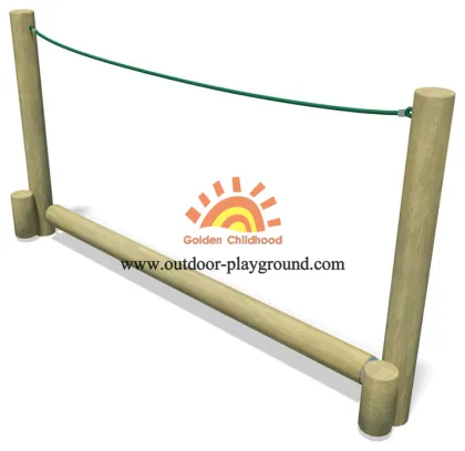 Children's Wooden Roll Rope Balance Park Playground