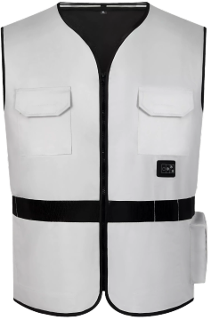 Integrated Cooling Vest (Casual Gray) Solar Power Supply Kit
