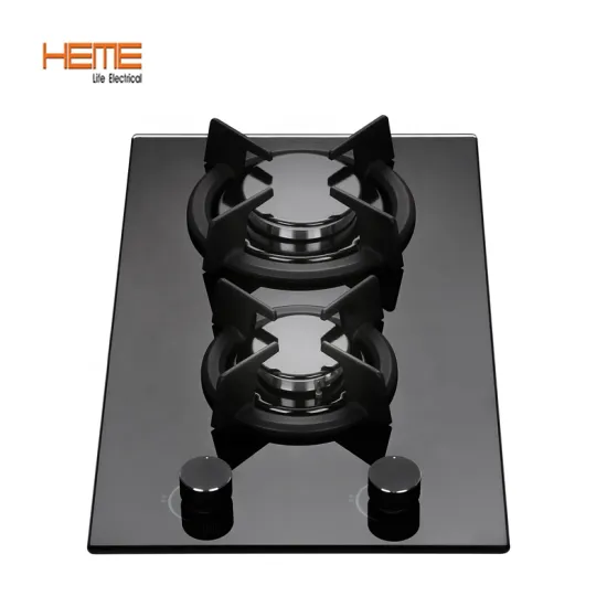 Built-In 2 Burner Gas Cooker Stove with Tempered Glass Surface (PG3020BG-GCB)