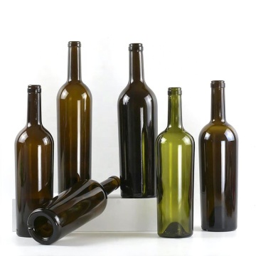 Bottiglie di champagne rotonde ambra 750 ml - bottiglie di vino di lusso con sughero