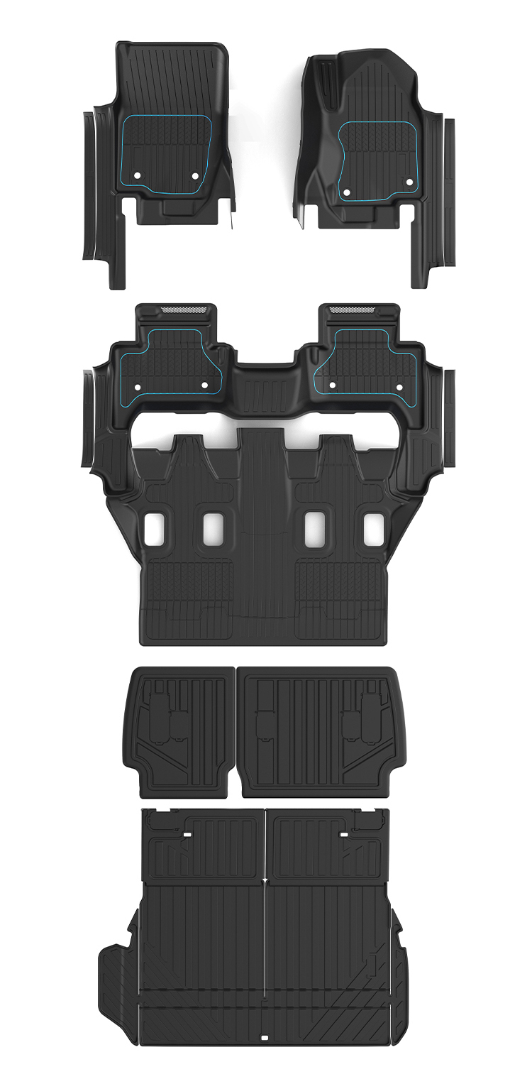 Toyota LC250 7-Seater version floor mats_03