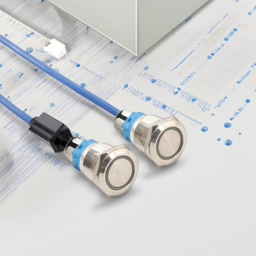 Wodoodporne przełącznik przycisków 220V 19 mm Illawiany 220V Illuminowany 2NC