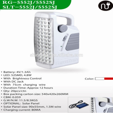 52led emergency light with solar , solar rechargeable LED emergency light