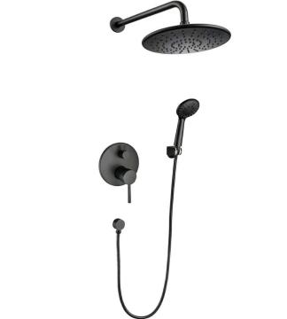 Black Conceal Round Shower Set Bathroom Accessories