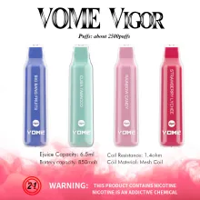 2500 نفخة بالجملة Vome Vigor vape