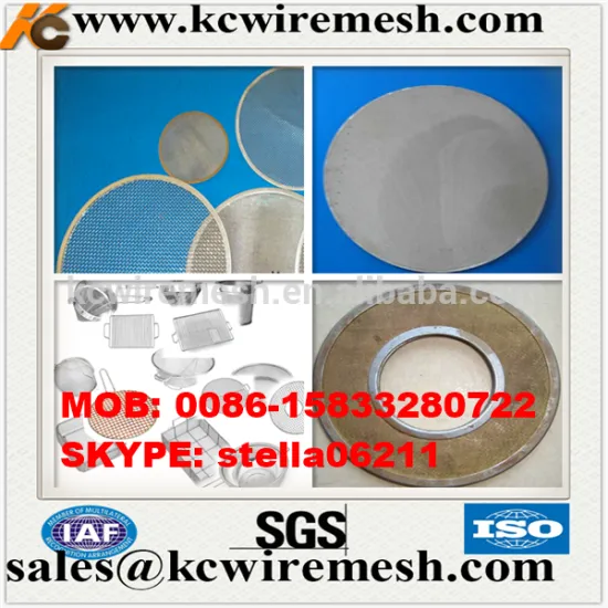 Manufacture!!!!!!!! KANGCHEN stainless steel edge wrapped fiter discs