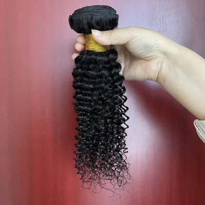 Colored curly hair bonnet curly human hair bundles with closure, Brazilian curly cuticle aligned virgin hair bundles