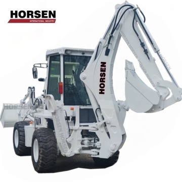 China HORSEN Compact Garden Backhoe Loader 2.5 Ton Backhoe Loader 388 Mini Excavator for Sale