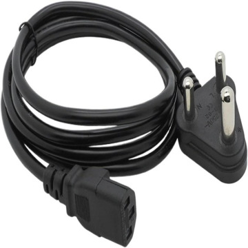 16A 250V H05VV-F Netzkabel mit Südafrika-Stecker auf C13 für Indien