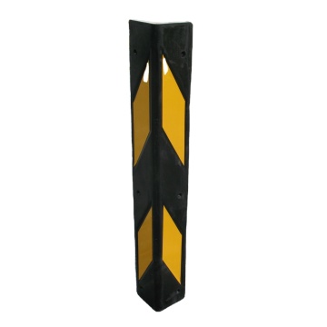 Parking Lot Safety Reflective Wall Protector 60CM Rubber Right Corner Guard