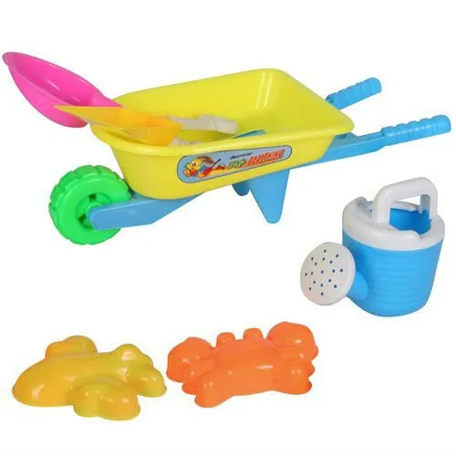 plastic beach toy wheelbarrow