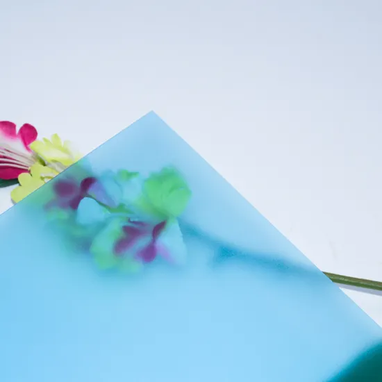 Eco-Friendly Light Blue Transparent PET Sheets