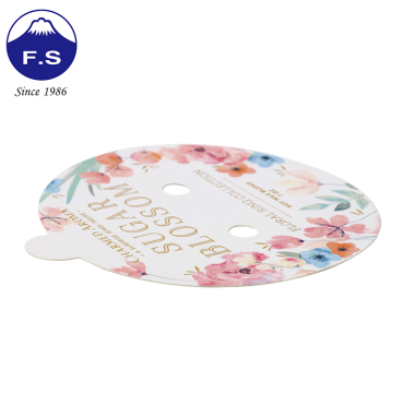 Eco-friendly Material Custom Gold Foil Logo Tag Printing