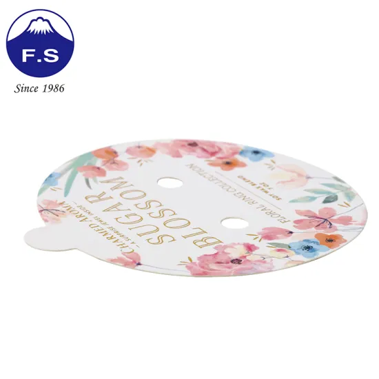 Eco-friendly Material Custom Gold Foil Logo Tag Printing