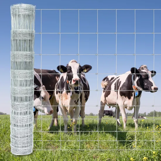 Factory Price Hot Dip Galvanized Woven Fence Mesh for Cattle and Farms